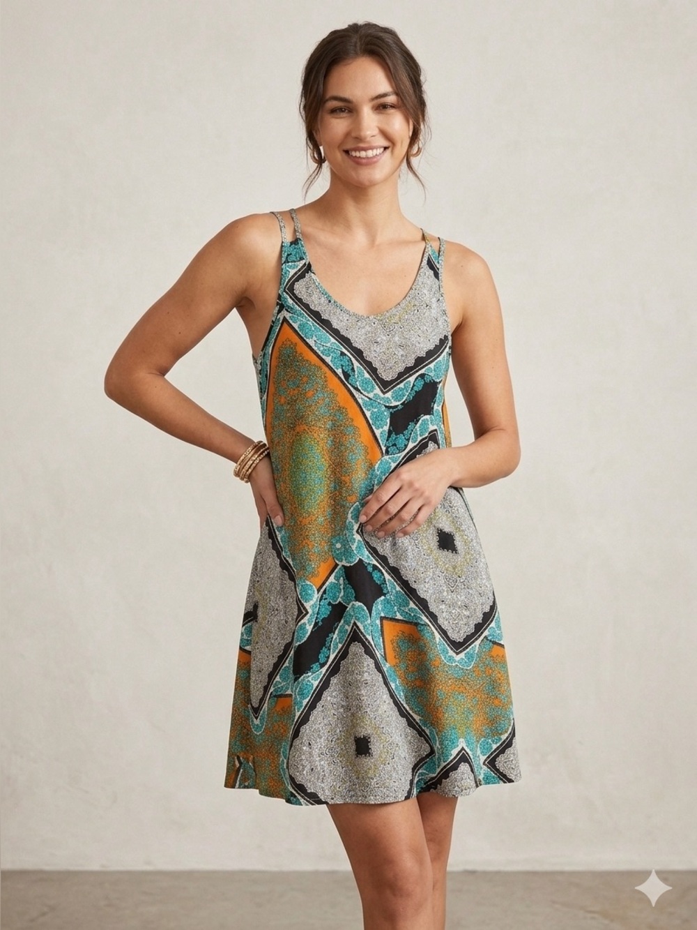 EUC Strappy sundress size Large